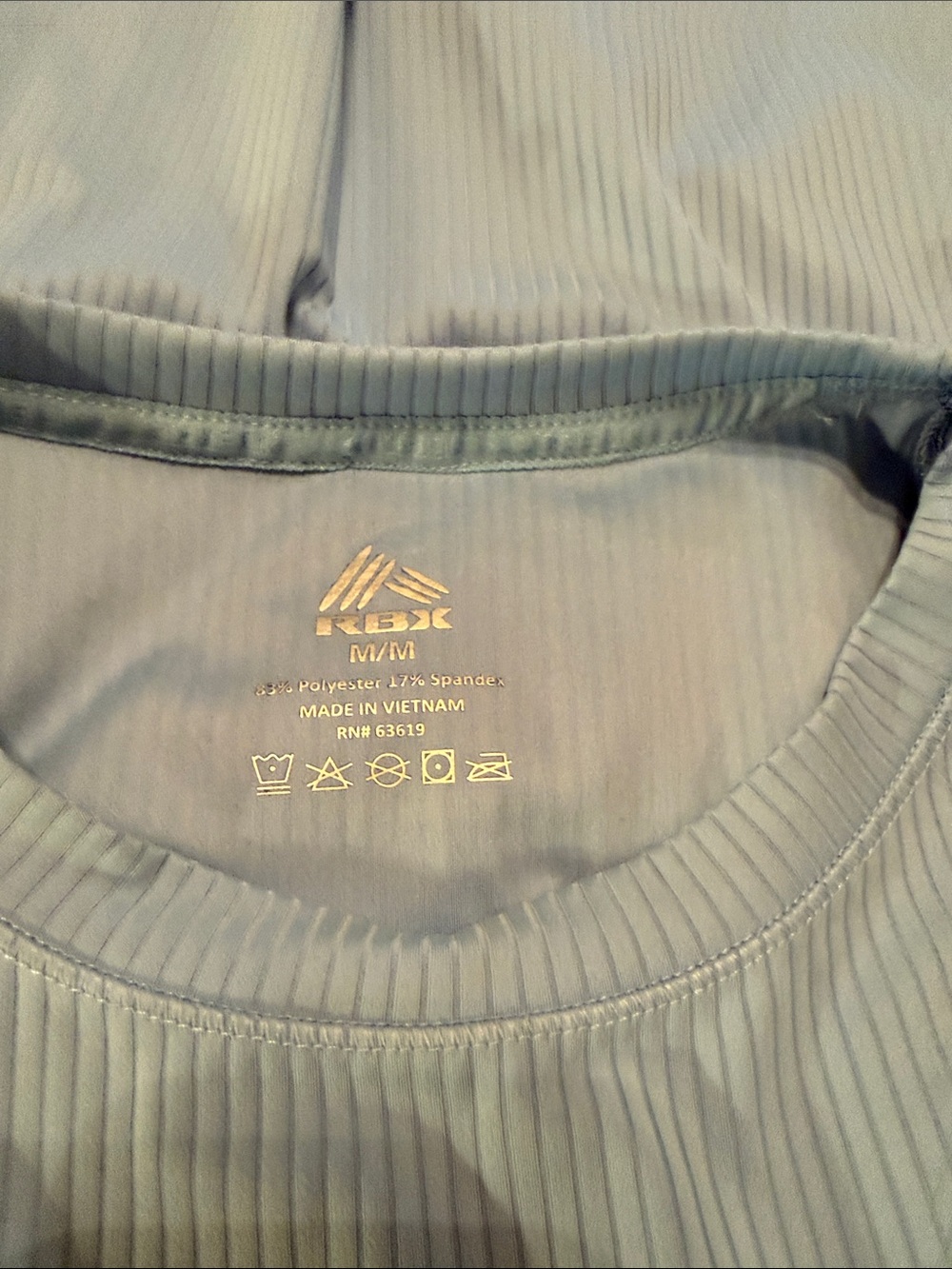 RBX Light Blue Ribbed Tank Top - Picture 3 of 4